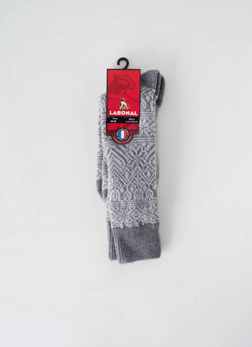 Chaussettes gris LABONAL pour homme