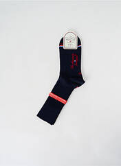 Chaussettes bleu fonce LA CHAUSSETTE FRANÇAISE pour homme seconde vue