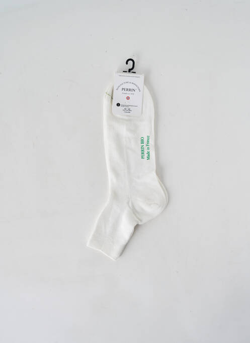 Chaussettes blanc PERRIN pour homme