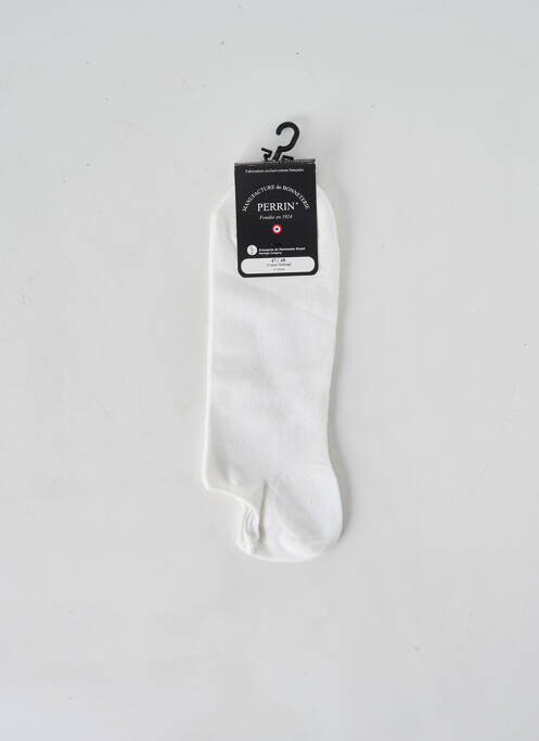 Chaussettes blanc PERRIN pour homme