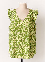 Blouse vert CHRISTY pour femme seconde vue