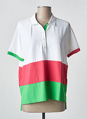 Polo coupe droite manches courtes blanc SAINT JAMES femme