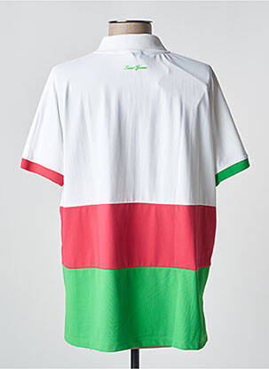 Polo coupe droite manches courtes blanc SAINT JAMES femme