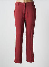 Pantalon chino tissage popeline taille normale rouge SAINT JAMES femme