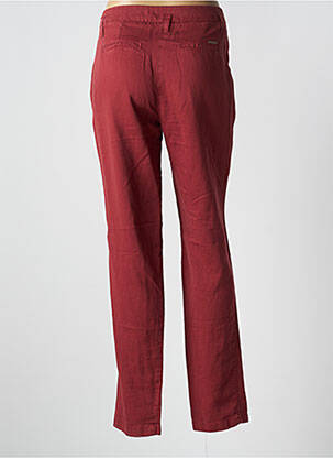 Pantalon chino tissage popeline taille normale rouge SAINT JAMES femme