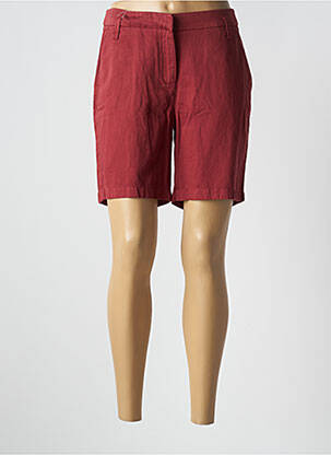 Bermuda tissage popeline taille normale rouge SAINT JAMES femme