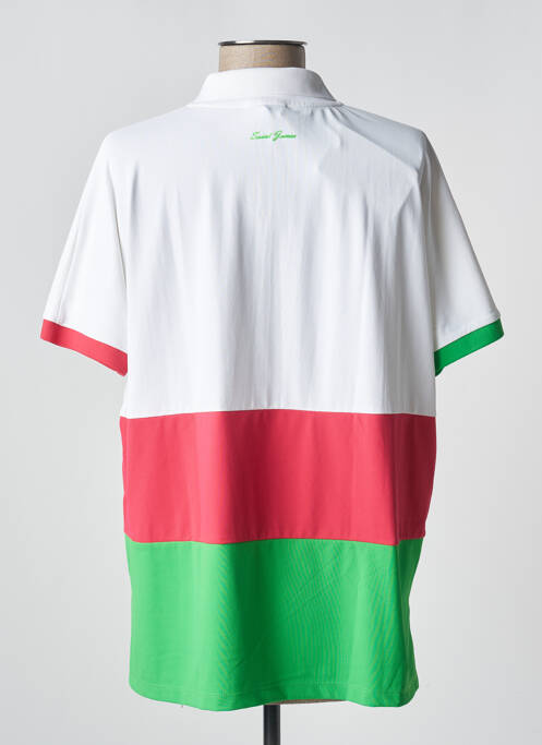 Polo stretch manches courtes blanc SAINT JAMES femme