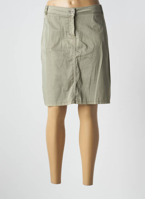 Jupe mi-longue taille normale vert SAINT JAMES femme