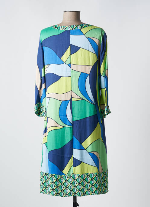 Robe mi-longue coupe fluide manches longues vert BETTY BARCLAY femme