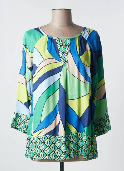 Blouse imprimé fantaisie manches longues vert BETTY BARCLAY femme