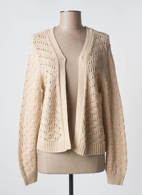 Gilet manches longues beige BETTY & CO pour femme