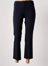 Pantalon 7/8 taille élastique bleu ANNA SERAVALLI femme
