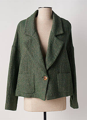 Blazer vert ANNA SERAVALLI pour femme