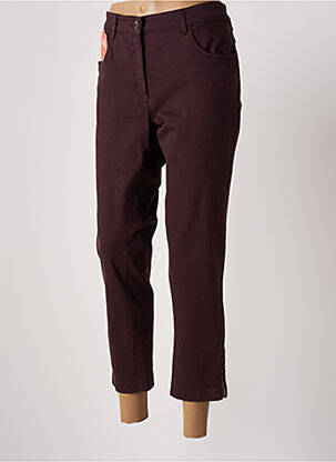 Pantalon 7/8 marron ZERRES pour femme