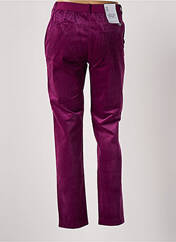 Pantalon slim violet EAST DRIVE pour femme seconde vue