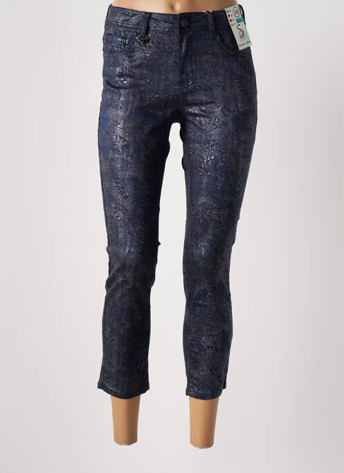 Pantalon 7/8 bleu S.QUISE pour femme