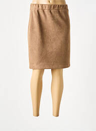 Jupe mi-longue taille normale marron UN TEMPS POUR ELLE femme