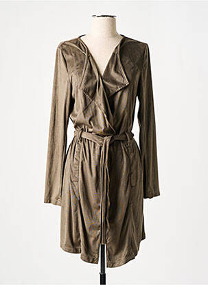 Veste casual col tailleur vert MADO ET LES AUTRES femme