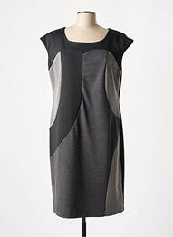 Robe mi-longue sans manche sans manche noir CAROLE RICHARD femme