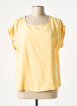 Top manches courtes manches courtes jaune KANOPE femme