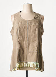 Top coupe cintrée sans manche gris E & H femme