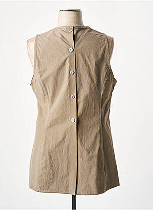 Top coupe cintrée sans manche gris E & H femme