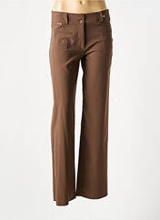 Pantalon droit marron COTE ANGLAISE pour femme seconde vue