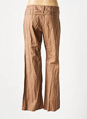 Pantalon droit marron UPC'T pour femme seconde vue