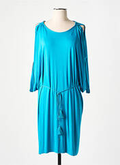 Robe mi-longue bleu COLINE pour femme seconde vue