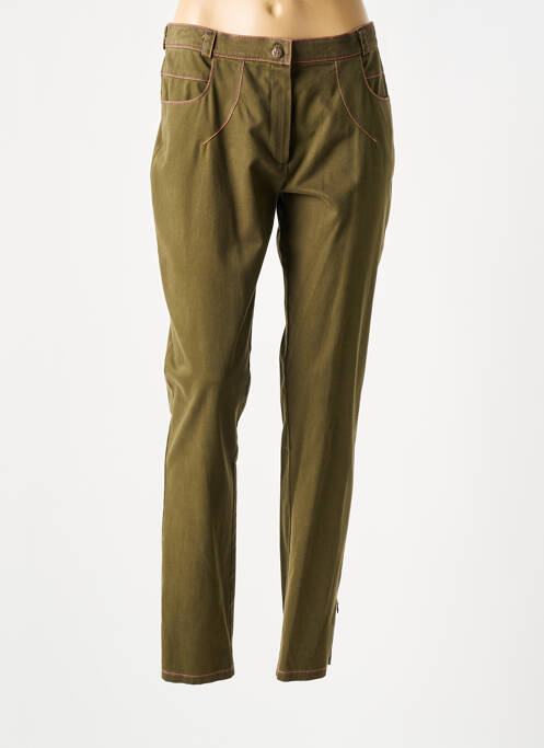 Pantalon slim vert OPALINE pour femme