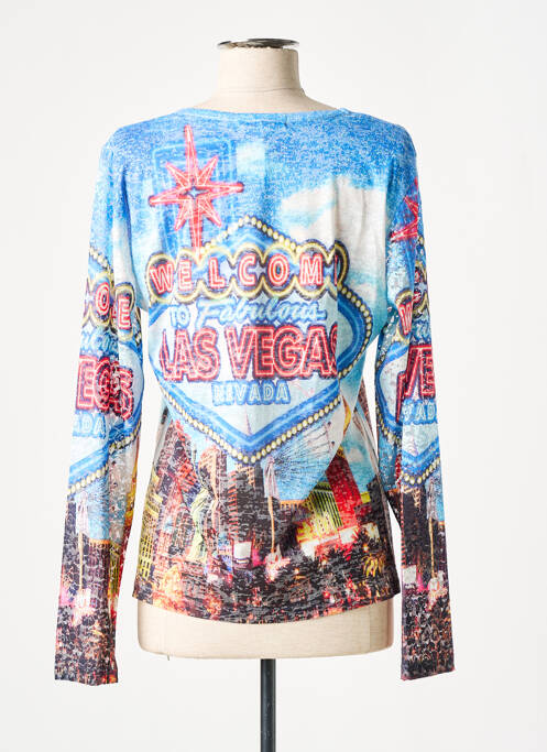 Top bleu KY CREATION pour femme