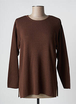 Pull marron FINETTE pour femme