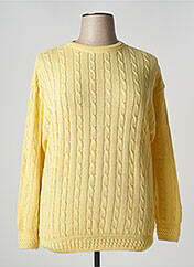 Pull Court Alain Manoukian Moutarde - Taille L/XL, 50% Laine Mérinos, Occasion Très Bon état
