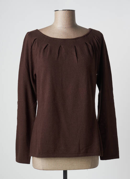 Pull marron FINETTE pour femme