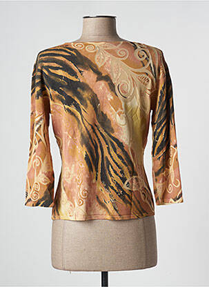 Pull coupe cintrée manches 3/4 noir FINETTE femme