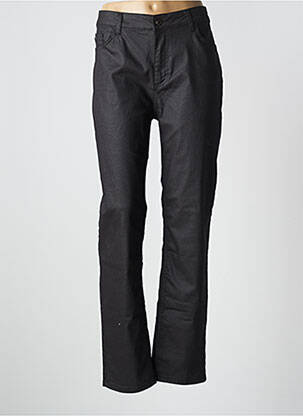 Pantalon droit stretch taille basse noir FRED SABATIER femme