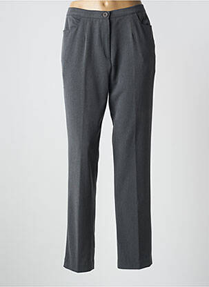 Pantalon droit stretch taille haute gris GRIFFON femme