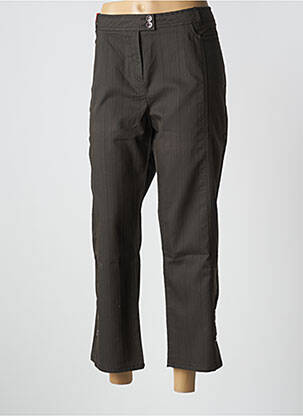Pantalon droit stretch taille normale bleu FELINO femme