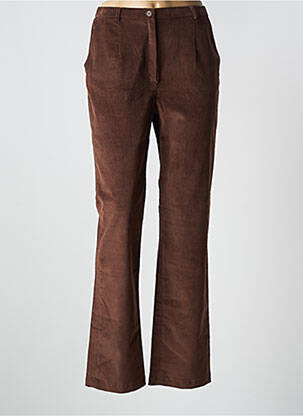 Pantalon flare stretch taille normale marron LEWINGER femme