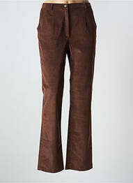 Pantalon flare stretch taille normale marron LEWINGER femme
