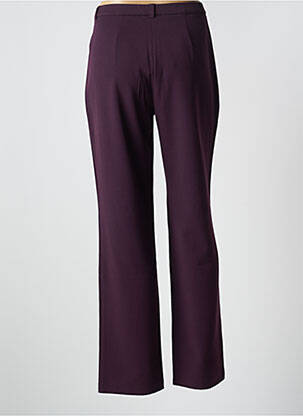 Pantalon droit stretch taille normale violet LEWINGER femme