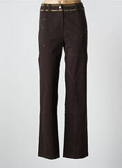 Pantalon droit marron LEWINGER pour femme seconde vue