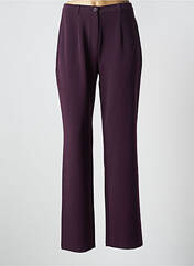 Pantalon droit violet LEWINGER pour femme seconde vue