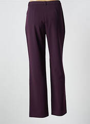 Pantalon droit violet LEWINGER pour femme seconde vue