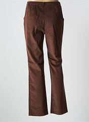 Pantalon flare marron LEWINGER pour femme seconde vue