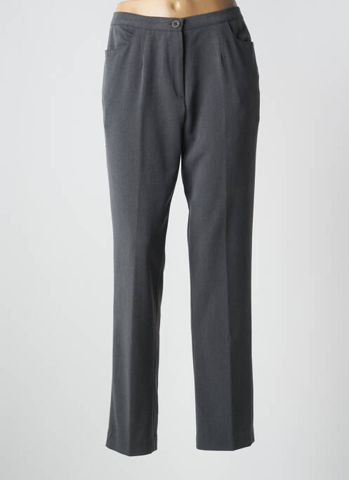 Pantalon droit stretch taille haute gris GRIFFON femme