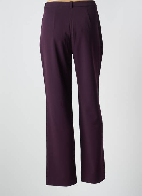 Pantalon droit stretch taille normale violet LEWINGER femme