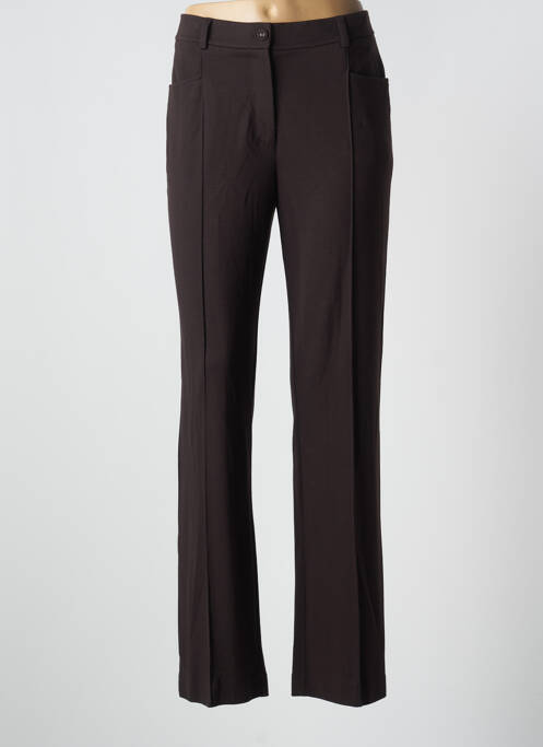 Pantalon droit marron LEWINGER pour femme