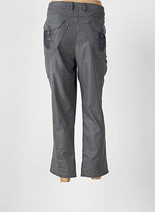 Pantalon 7/8 fermeture zippée sous rabat boutonné taille normale gris FRED SABATIER femme