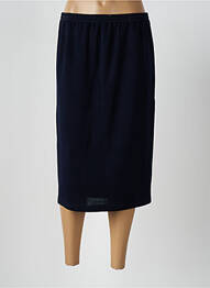 Jupe mi-longue stretch bleu GRIFFON femme